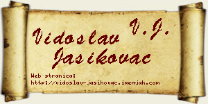 Vidoslav Jasikovac vizit kartica